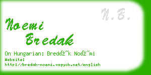 noemi bredak business card